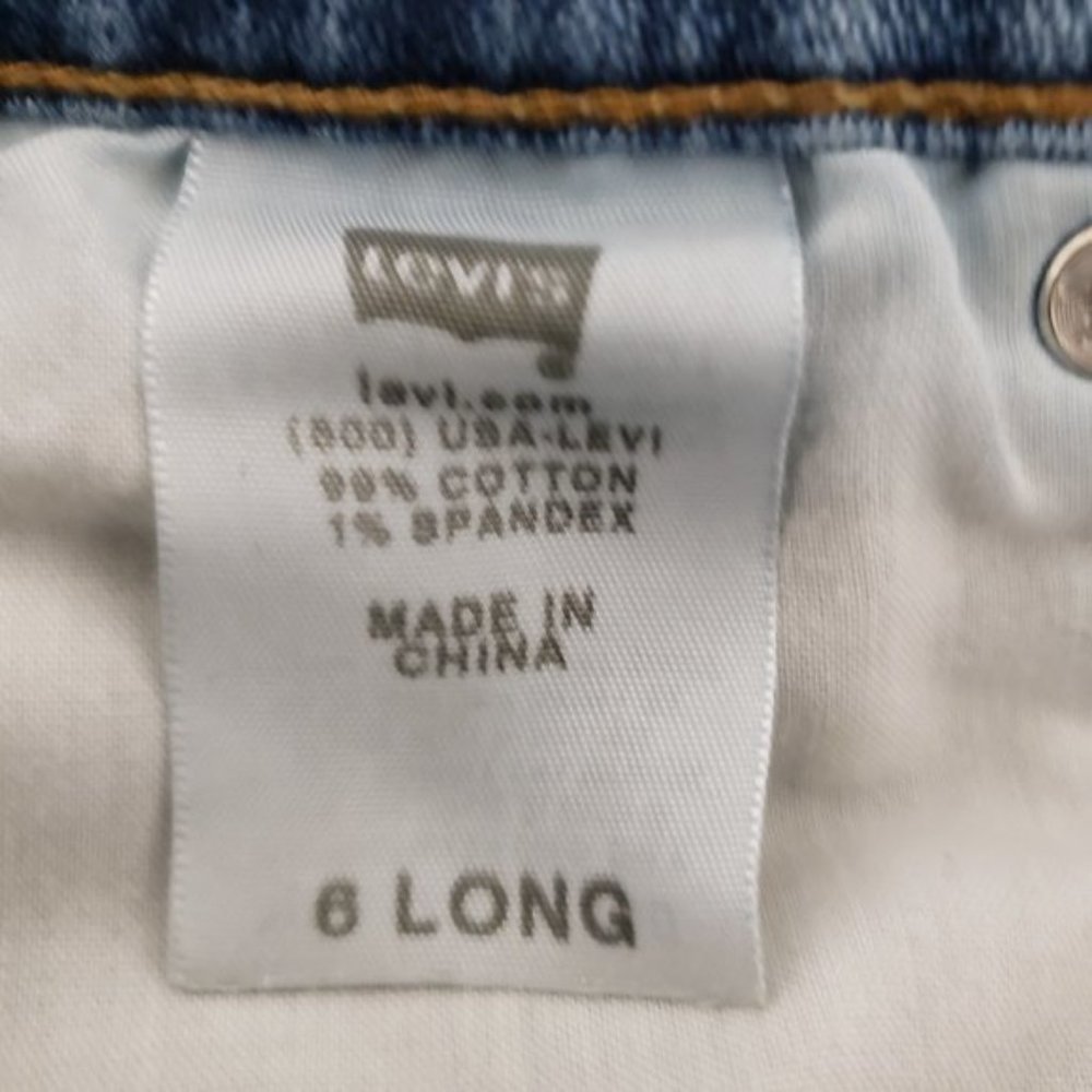 Levi's straight leg 505 jeans, Size 6 Long - Picture 7 of 8